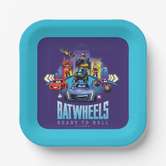 Batwheels™ - Klaar om te rollen Papieren Bordje (Voorkant)