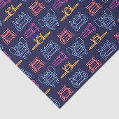 Batwheels™ Neon-omtrekpatroon Tissuepapier (Detail)