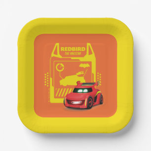 Batwheels™ Redbird - De racecar Papieren Bordje
