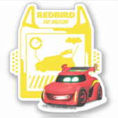 Batwheels™ Redbird - De racecar Sticker (Voorkant)