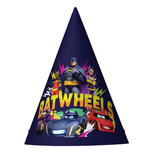 Batwheels™ superheldenteam feesthoedjes (Voorkant)