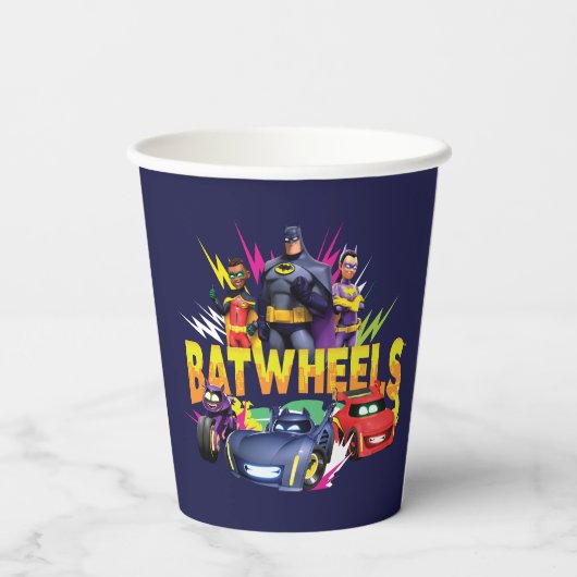 Batwheels™ superheldenteam papieren bekers (Achterkant)