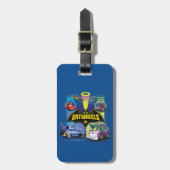 Batwheels™ versus Legion of Zoom Bagagelabel (Voorkant verticaal)