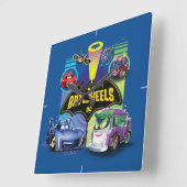 Batwheels™ versus Legion of Zoom Vierkante Klok (Hoek)