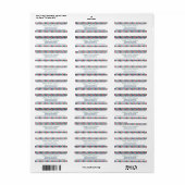 Bauble Pattern - Gepersonaliseerde kerst Etiket (Full Sheet)