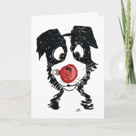 Bauble Pup Christmas Card Kaart