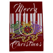 Baubles and Beads Custom Gift Bag - Klein, Glanzen Medium Cadeauzakje (Achterkant)