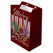 Baubles and Beads Custom Gift Bag - Klein, Glanzen Medium Cadeauzakje (Achterkant Gekanteld)