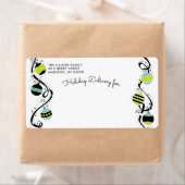 Baubles brillant Ornement Étiquette de adresse de  (En situation)