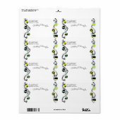 Baubles brillant Ornement Étiquette de adresse de  (Feuille entière)