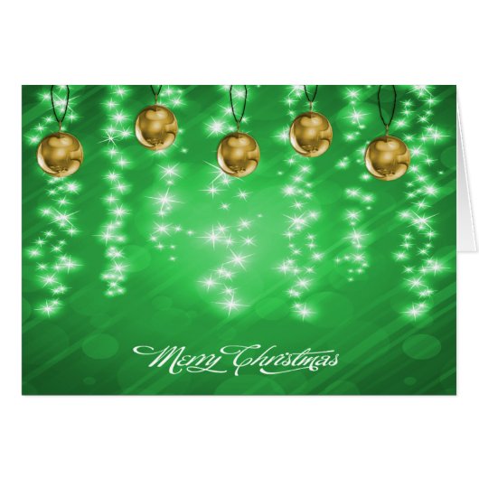 Baubles d'or et Parties scintillant blanche Noël (Devant horizontal)