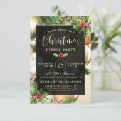 Baubles d'or | Invitation à la fête de Noël (Debout devant)