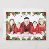 Baubles Pine Noël Famille Vacances Carte photo (Devant)