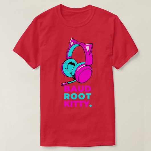 Baud Root Kat T-shirt (Design voorkant)
