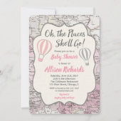 Baudrière montgolfière petite douche invitation ro (Devant)