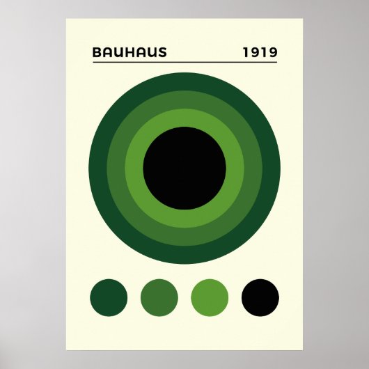 Bauhaus 1919 Cercles concentriques Art, décoration (Devant)