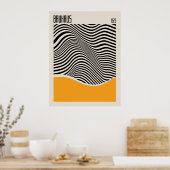 Bauhaus 1923 | Conception rétro | Poster jaune (Cuisine)