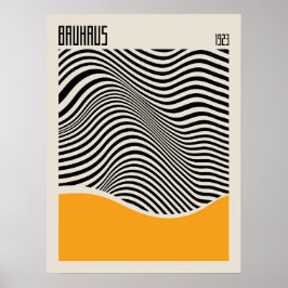 Bauhaus 1923 | Retrodesign | Geel Poster