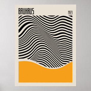 Bauhaus 1923   Retrodesign   Geel Poster