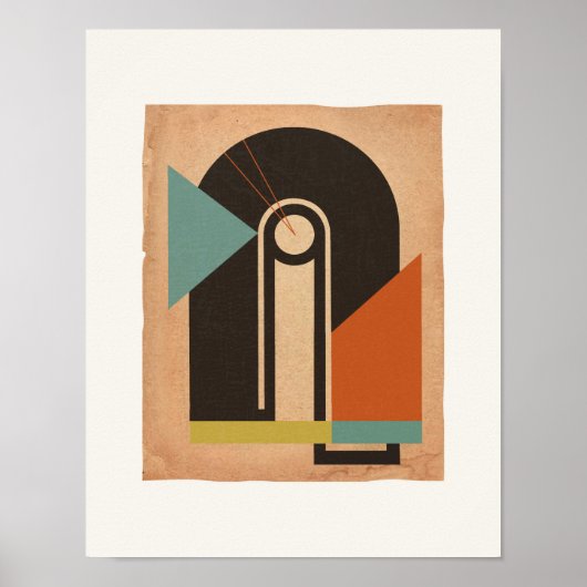 Bauhaus Abstract #2 Poster (Voorkant)