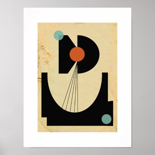 Bauhaus Abstract #6 Origineel Poster (Voorkant)