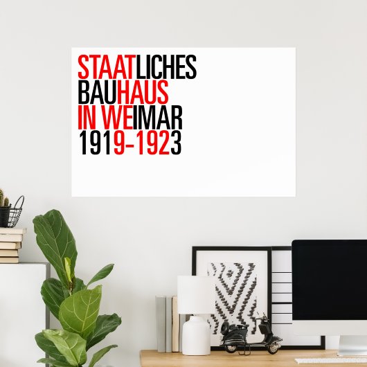 Bauhaus affiche de collection (Bureau à domicile)