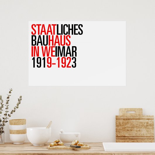 Bauhaus affiche de collection (Cuisine)