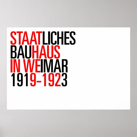 Bauhaus affiche de collection (Devant)
