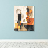 Bauhaus Aquarelle toile Abstraite (Insitu (Plancher de Bois))