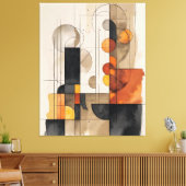 Bauhaus Aquarelle toile Abstraite (Insitu(Salon))