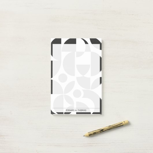 Bauhaus Art 4 Post-it® Notes (Op bureau)