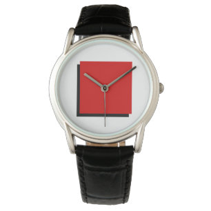 Bauhaus Art Composition Rode Plein Horloge