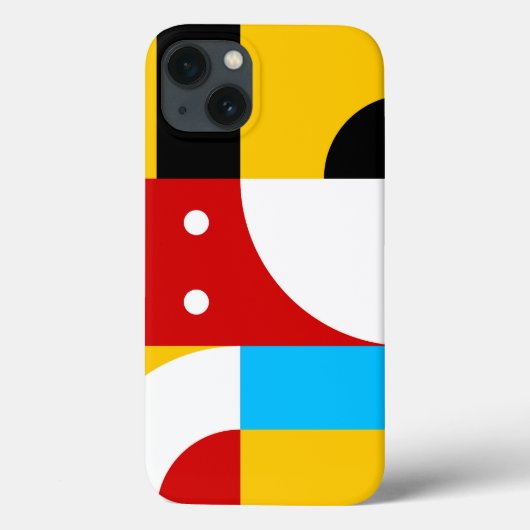 Bauhaus Art Geïnspireerd Patten Telefoon Case (Achterkant)