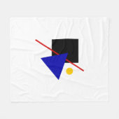 Bauhaus Art Geometrische samenstelling Fleece Deken (Voorkant (Horizontaal))