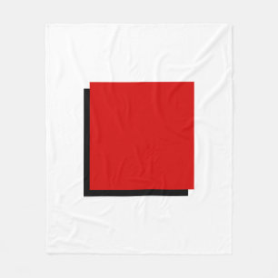 Bauhaus Art Rode Plein Fleece Deken
