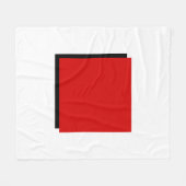Bauhaus Art Rode Plein Fleece Deken (Voorkant (Horizontaal))