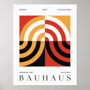 Bauhaus Art Vintage Imprimer Poster géométrique