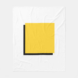 Bauhaus Art Yellow Square Fleece Deken