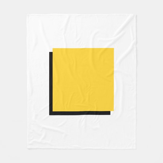 Bauhaus Art Yellow Square Fleece Deken (Voorkant)