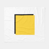Bauhaus Art Yellow Square Fleece Deken (Voorkant (Horizontaal))