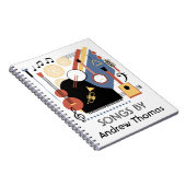 Bauhaus Band Gepersonaliseerd Liedboek Notitieboek (Rechterzijde)