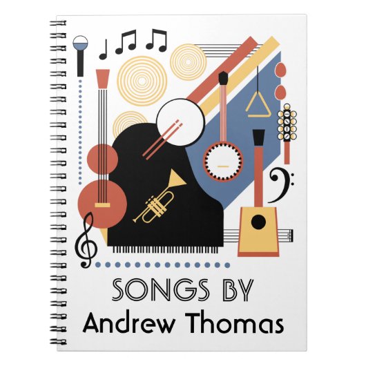 Bauhaus Band Livre de Chanson Personnalisé (Devant)