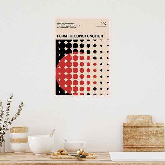 bauhaus, bauhaus design, modern design, geometric poster (Keuken)