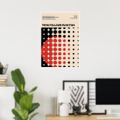bauhaus, bauhaus design, modern design, geometric poster (Thuiskantoor)