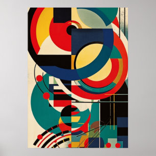 Bauhaus, Bauhaus ontwerp, modern ontwerp, geometri Poster