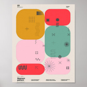 Bauhaus, Bauhaus ontwerp, modern ontwerp, geometri Poster