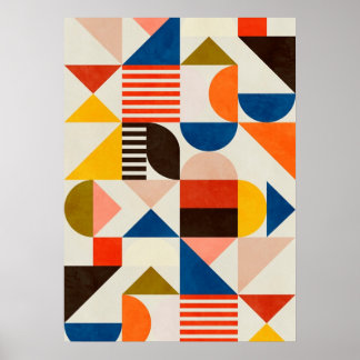 Bauhaus, Bauhaus ontwerp, modern ontwerp, geometri Poster