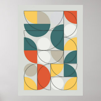Bauhaus, Bauhaus ontwerp, modern ontwerp, geometri Poster