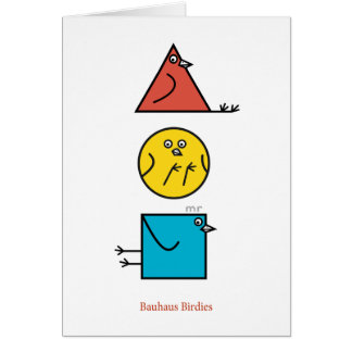 Bauhaus Birdies Card