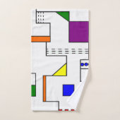 Bauhaus Circuits Bad Handdoek (Handdoek)